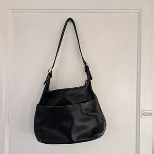 Coach Black Leather Shoulder Bag